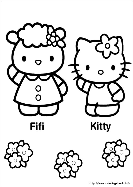 Hello Kitty coloring picture